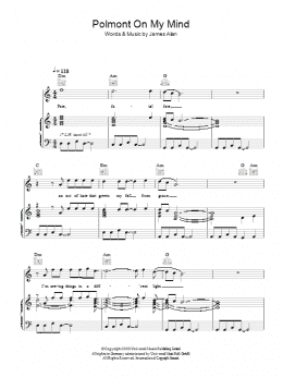 page one of Polmont On My Mind (Piano, Vocal & Guitar Chords)