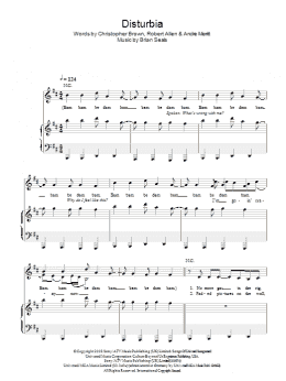 page one of Disturbia (Piano, Vocal & Guitar Chords)