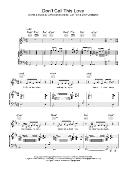 page one of Don't Call This Love (Piano, Vocal & Guitar Chords)