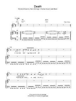 page one of Death (Piano, Vocal & Guitar Chords)