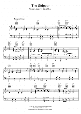 page one of The Stripper (Piano Solo)