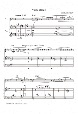 page one of Valse Bleue (score and parts) (Flute Solo)
