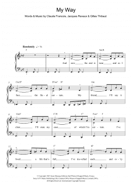 page one of My Way (Beginner Piano (Abridged))