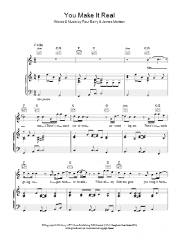 page one of You Make It Real (Piano, Vocal & Guitar Chords)