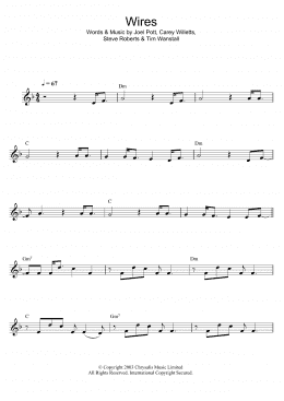 page one of Wires (Flute Solo)