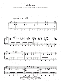 page one of Waterloo (Piano Solo)