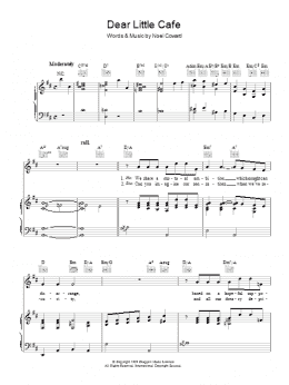 page one of Dear Little Cafe (Piano, Vocal & Guitar Chords)