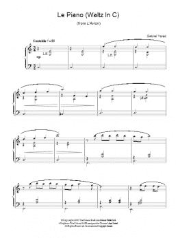 page one of Le Piano (Waltz in C) (from L'Avion) (Piano Solo)