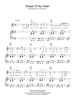 page one of Shape Of My Heart (Piano, Vocal & Guitar Chords)