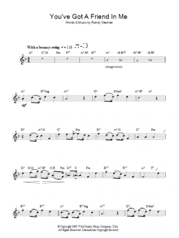page one of You've Got A Friend In Me (from Toy Story) (Lead Sheet / Fake Book)
