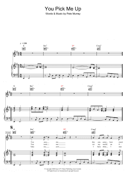 page one of You Pick Me Up (Piano, Vocal & Guitar Chords)