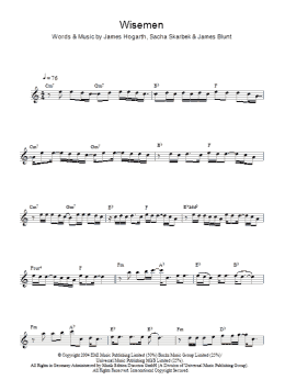 page one of Wisemen (Lead Sheet / Fake Book)