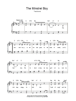 page one of The Minstrel Boy (Easy Piano)