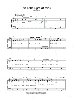 page one of This Little Light Of Mine (Easy Piano)