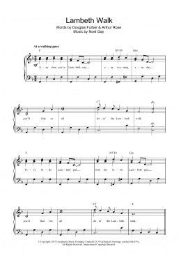 page one of The Lambeth Walk (Piano & Vocal)