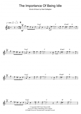 page one of The Importance Of Being Idle (Flute Solo)