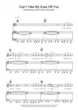 page one of Can't Take My Eyes Off Of You (Piano, Vocal & Guitar Chords)