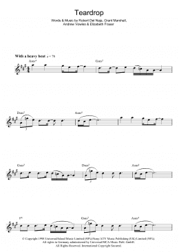 page one of Teardrop (Flute Solo)
