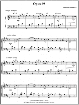 page one of Opus 9 (Piano Solo)