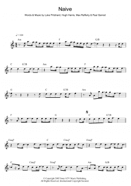 page one of Naive (Flute Solo)