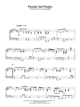 page one of People Get Ready (Piano Solo)
