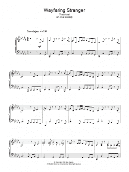 page one of Wayfaring Stranger (Piano Solo)
