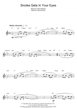 page one of Smoke Gets In Your Eyes (Flute Solo)
