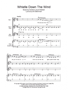 page one of Whistle Down The Wind (SSA Choir)
