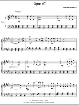 page one of Opus 7 (Piano Solo)