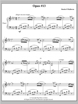 page one of Opus 13 (Piano Solo)