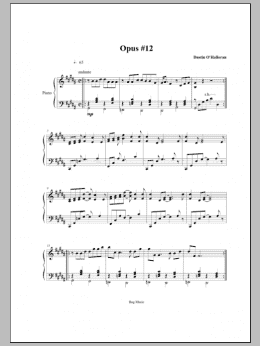 page one of Opus 12 (Piano Solo)