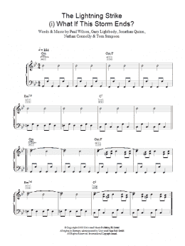 page one of The Lightning Strike (i. What If The Storm Ends) (Piano, Vocal & Guitar Chords)