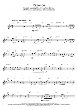 page one of Patience (Flute Solo)