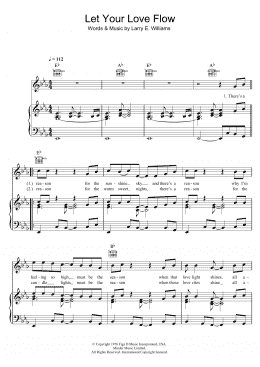 page one of Let Your Love Flow (Piano, Vocal & Guitar Chords)
