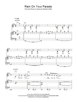 page one of Rain On Your Parade (Piano, Vocal & Guitar Chords)