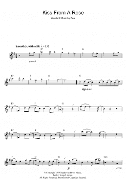 page one of Kiss From A Rose (Flute Solo)