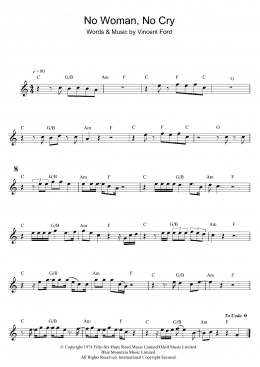 page one of No Woman, No Cry (Flute Solo)