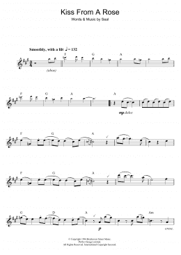 page one of Kiss From A Rose (Alto Sax Solo)