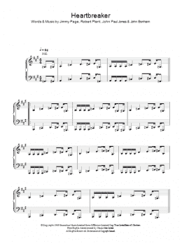 page one of Heartbreaker (Piano, Vocal & Guitar Chords)
