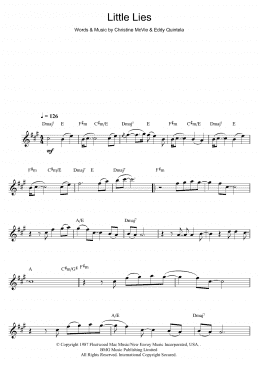 page one of Little Lies (Flute Solo)