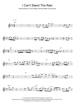 page one of I Can't Stand The Rain (Flute Solo)