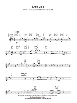 page one of Little Lies (Lead Sheet / Fake Book)