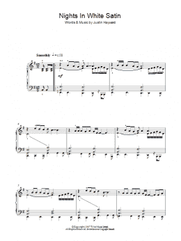 page one of Nights In White Satin (Piano Solo)