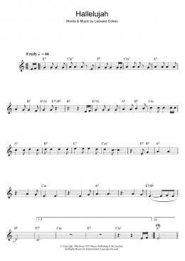 page one of Hallelujah (Alto Sax Solo)