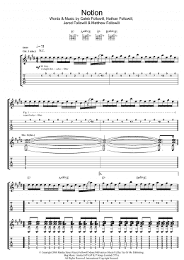 page one of Notion (Guitar Tab)