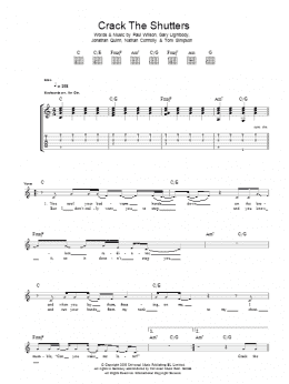 page one of Crack The Shutters (Guitar Tab)