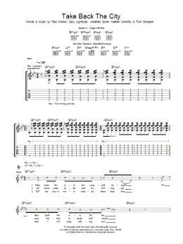 page one of Take Back The City (Guitar Tab)
