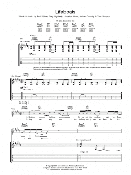page one of Lifeboats (Guitar Tab)