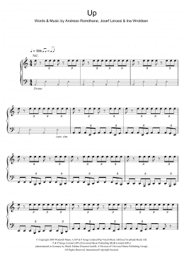 page one of Up (Piano, Vocal & Guitar Chords)