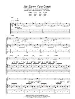 page one of Set Down Your Glass (Guitar Tab)